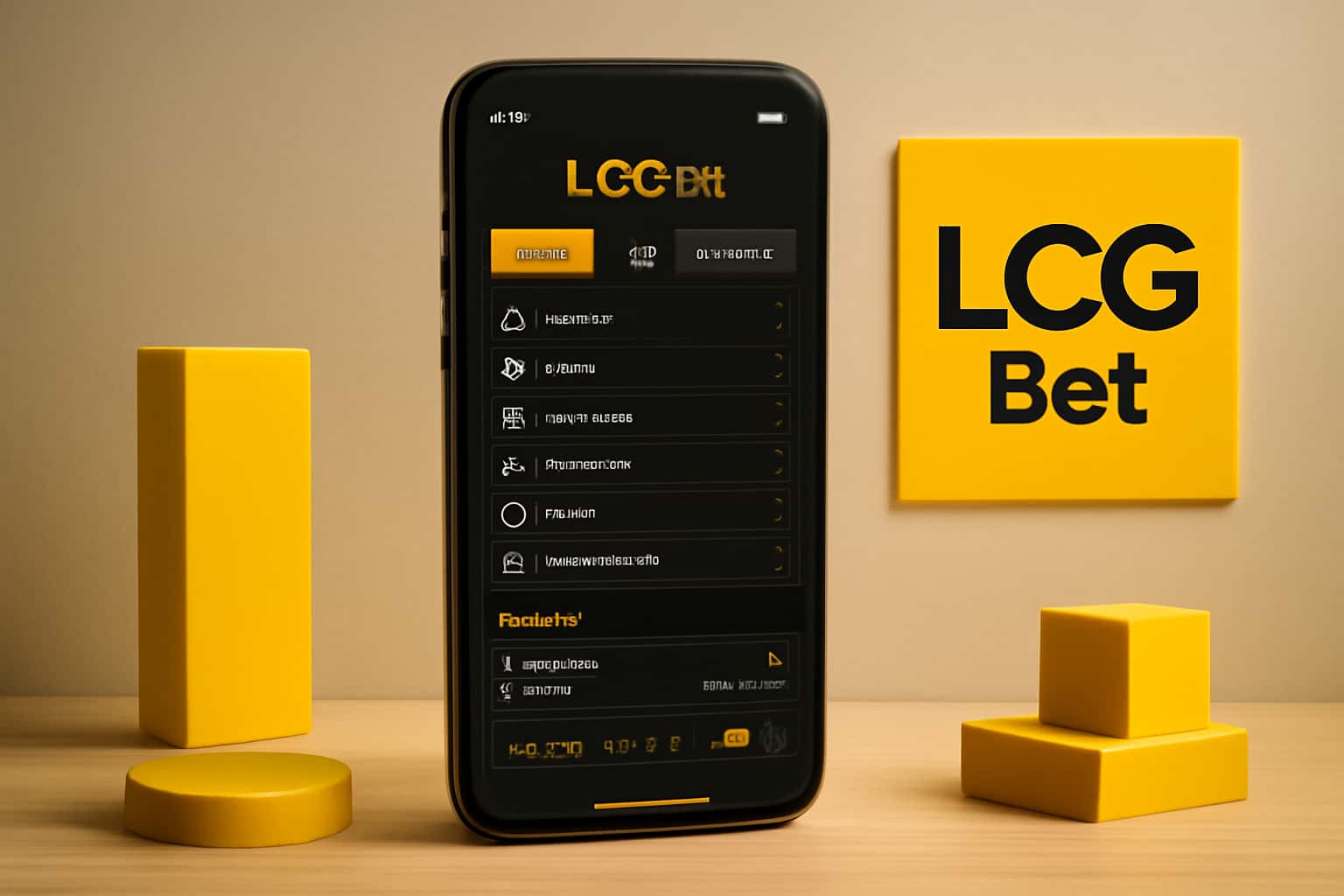 An informative visual representation of the LCG Bet App features.