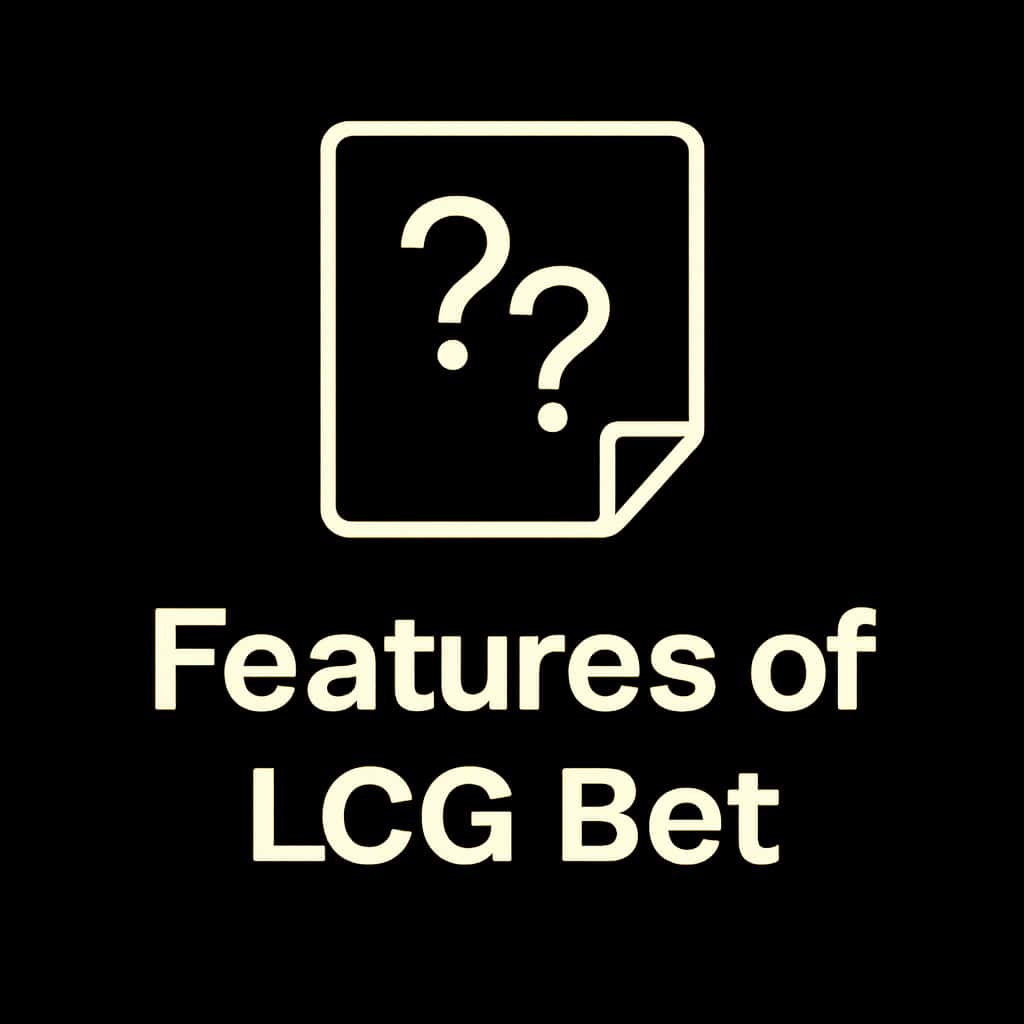 Icon depicting the features of the LCG Bet App.