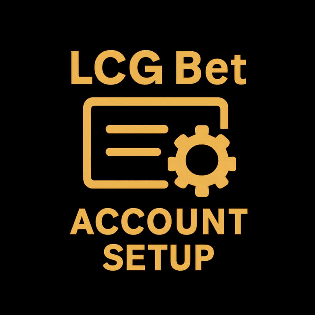 An icon representing the LCG Bet account setup.