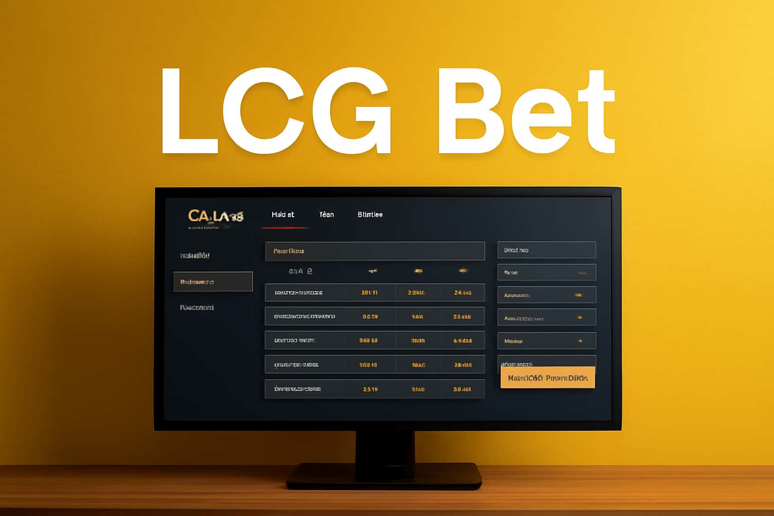 Visual representation of LCG Bet interface showcasing user-friendly features.