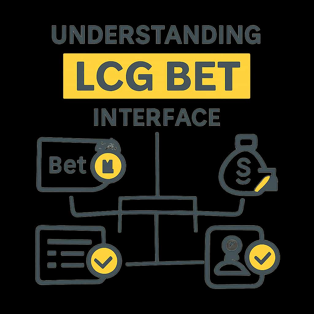 Diagram illustrating the functionalities of the LCG Bet interface.